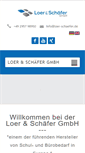 Mobile Screenshot of loer-schaefer.de