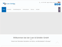 Tablet Screenshot of loer-schaefer.de